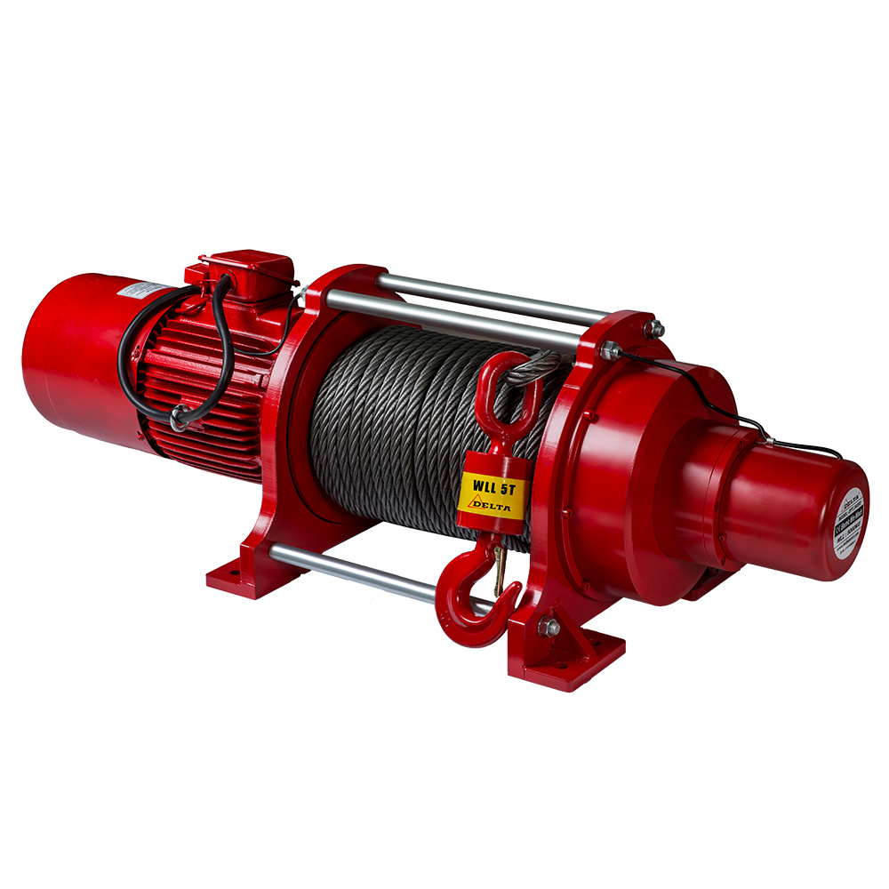 DELTA Electric pulling winch DPT – 400V – 3 ton – pulling range 68 